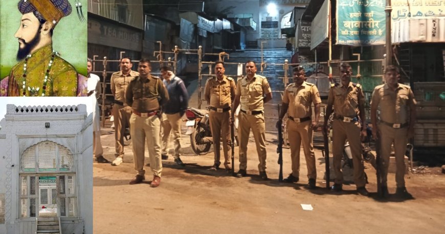 शहरात औरंगजेबाच्या कबरी भोवती सुरक्षा वाढवली. नागपूरच्या घटनाानंतर SRPF पथकचे रात्रभर शस्त्रधारी पोलिसाचे उभा पैरा.